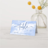 Hochzeit der blauen Eiswolken Platzkarte (Vorderseite)