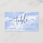 Hochzeit der blauen Eiswolken Platzkarte (Vorderseite)