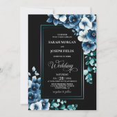 Hochzeit der Blauen Flora Einladung (Vorderseite)