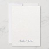 Hochzeit der Blauen Flora Einladung (Rückseite)