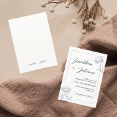 Hochzeit der Blauen Flora Einladung