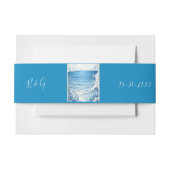 Hochzeit der blauen Küste Einladungsbanderole (Vorderseite Beispiel)