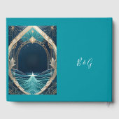 Hochzeit der blauen Küste Gästebuch (Rückseite)