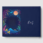 Hochzeit der blauen Küste Gästebuch (Rückseite)