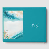 Hochzeit der blauen Küste Gästebuch (Rückseite)