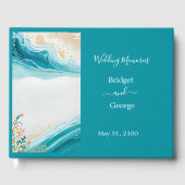 Hochzeit der blauen Küste Gästebuch (Vorderseite)