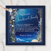 Hochzeit der blauen Küste Geschenkanhänger (Vorderseite)