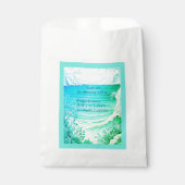 Hochzeit der blauen Küste Geschenktütchen (Vorderseite)