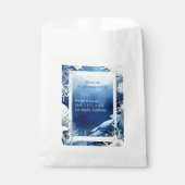 Hochzeit der blauen Küste Geschenktütchen (Vorderseite)