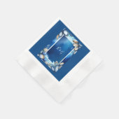 Hochzeit der blauen Küste Serviette (Ecke)