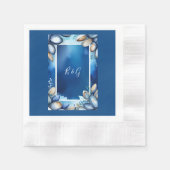 Hochzeit der blauen Küste Serviette (Vorderseite)