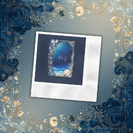 Hochzeit der blauen Küste Serviette