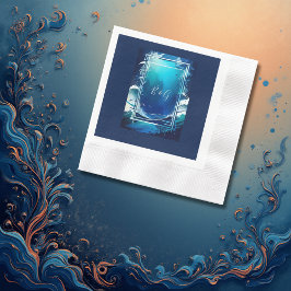 Hochzeit der blauen Küste Serviette