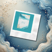 Hochzeit der blauen Küste Serviette