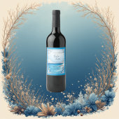 Hochzeit der blauen Küste Weinetikett