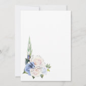 Hochzeit der Blauen Rose Einladung (Rückseite)