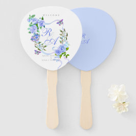 Hochzeit der Blauen Rose Fächer