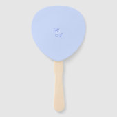 Hochzeit der Blauen Rose Fächer (Rückseite)