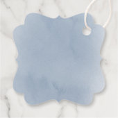 Hochzeit der blauen Rose Geschenkanhänger (Rückseite)