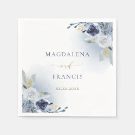 Hochzeit der blauen Rose Serviette