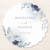 Hochzeit der blauen Rose Untersetzer (Vorderseite)