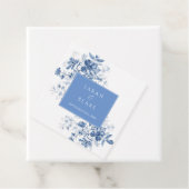 Hochzeit der Blauen Toile Geschenkanhänger (Beispiel)