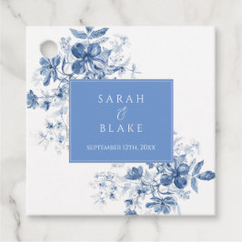 Hochzeit der Blauen Toile Geschenkanhänger