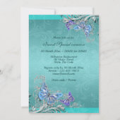 Hochzeit der Blauen Verlobung Einladung (Rückseite)