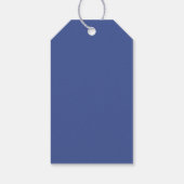 Hochzeit der blauen Wildblume Geschenkanhänger (Rückseite)