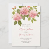 Hochzeit der Blume Einladung (Vorderseite)