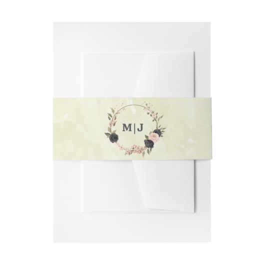 Hochzeit der Blume Einladungsbanderole (Vorderseite Beispiel)