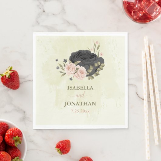 Hochzeit der Blume Serviette (Beispiel)