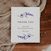 Hochzeit der Blumen Dankeskarte