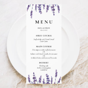 Hochzeit der Blumen Menükarte