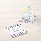 Hochzeit der Blumen Rechteckiger Pappuntersetzer (Vor Ort)