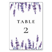 Hochzeit der Blumen Tischnummer (Rückseite)
