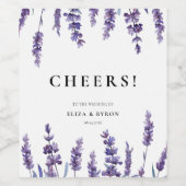 Hochzeit der Blumen Weinetikett (Einzelnes Label)