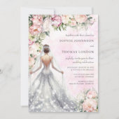 Hochzeit der Blumenbrauen Einladung (Vorderseite)