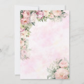 Hochzeit der Blumenbrauen Einladung (Rückseite)