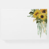 Hochzeit der Blütenblütenblume in Elegance Gästebuch (Rückseite)