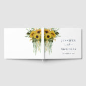 Hochzeit der Blütenblütenblume in Elegance Gästebuch (Voll)