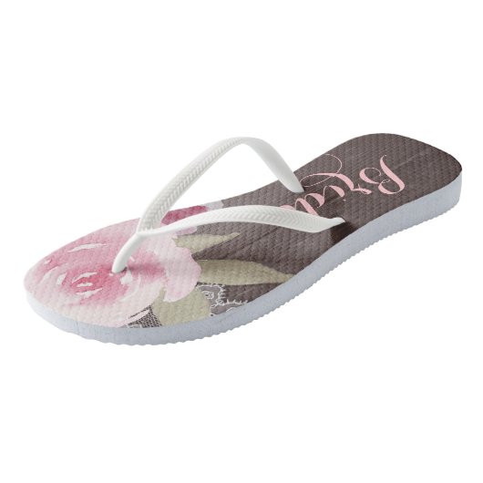 Hochzeit der Blütenblütenblütenblüte Badesandalen (Schrägansicht)