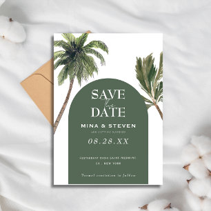 Hochzeit der Bohemischen grünen Palme Save The Date