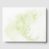 Hochzeit der botanischen Landschaft Gästebuch (Rückseite)