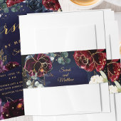 Hochzeit der Burgund-Marine II Einladungsbanderole