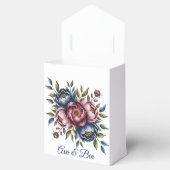 Hochzeit der Burgundy Navy und Blush Peony Geschenkschachtel (Geöffnet)