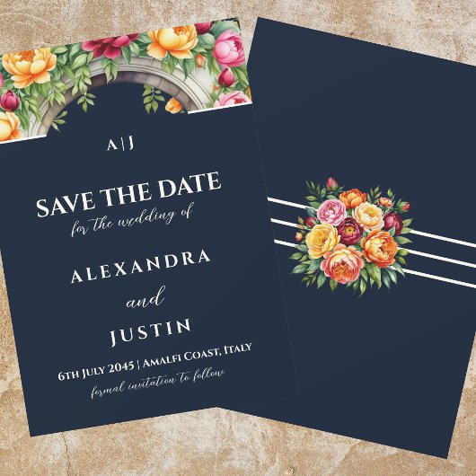 Hochzeit der Creme-Flora-Hochzeit der Marine speic Einladung