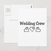 Hochzeit der Crew Postkarte (Vorne/Hinten)