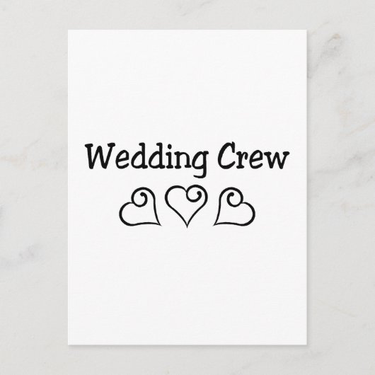 Hochzeit der Crew Postkarte (Vorderseite)
