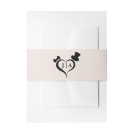 Hochzeit der Einladung Bauchband Einladungsbanderole